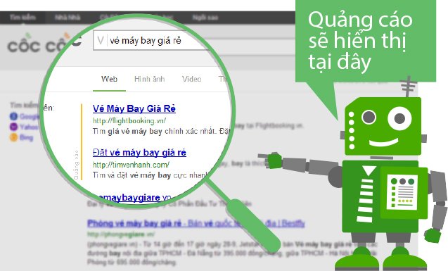 Quảng cáo Cốc Cốc Vị trí TOP 3 trên cùng trang nhất