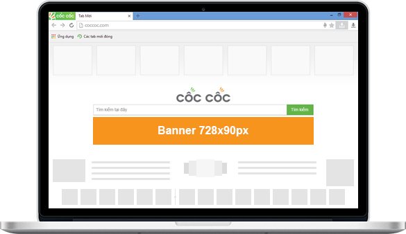 Quảng cáo banner trên Cốc Cốc - Kích thước 728x90 px